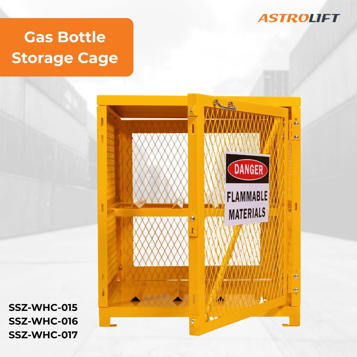 Buy Gas Bottle Storage Cage in Workplace Safety Equipment available at Astrolift NZ